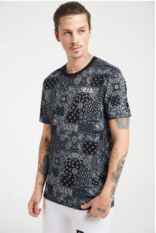 RTA LIAM TEE | BLACK RTA BANDANA | MU24K627