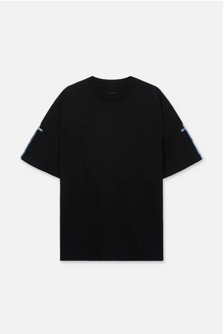 RTA COLT TEE | BLACK METALLIC SLEEVE CROSS | ME00K627