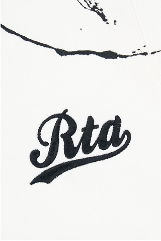 RTA DION HOODIE | WHITE PAINT COLLEGIATE SCRIPT| MU24K628