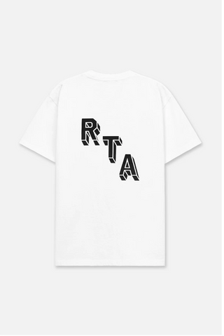 RTA LIAM TEE | BLACK COLLEGIATE BROKEN DREAMS | MU24K627
