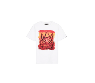 Cult Of individuality | SHORT SLEEVE CREW NECK TEE "MOSS" IN WHITE |  624A3-K36A-S