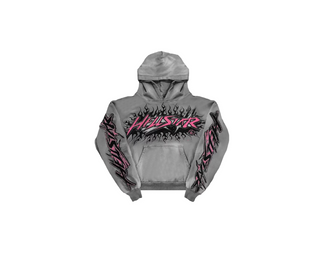 Hellstar | Future Flame Hoodie 'Grey'