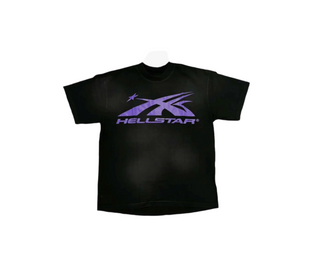 Hellstar |  Sport Logo Gel Tee Black/Purple