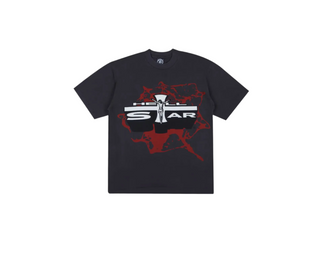 Hellstar | T-Shirt Washed Emblem (Black/Red)
