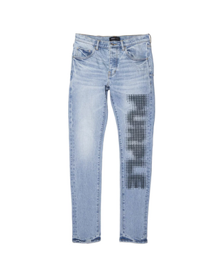 Purple Brand | Halftone Wordmark Jeans 'Light Indigo'