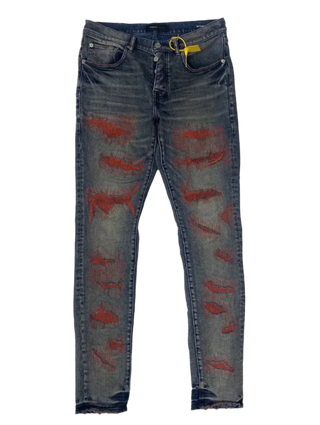 Purple Brand | Indigo Red Weft Blowout Skinny Fit Jeans