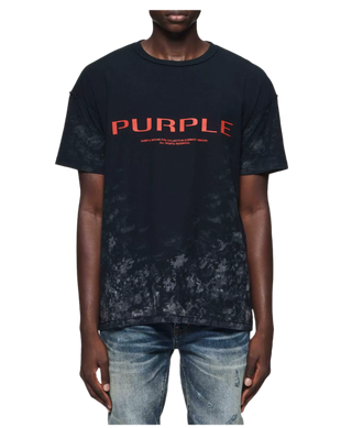 Purple Brand | Logo Cotton T-Shirt (Black/Red)