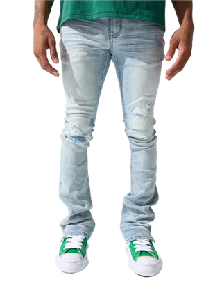 Serenede | "Azul" Stacked jeans