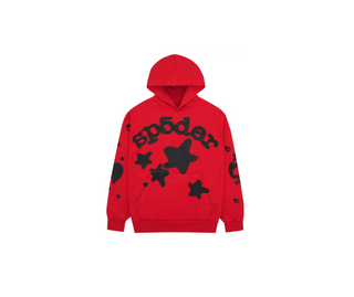 Sp5der | Beluga Hoodie 'Red/Black'