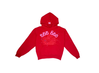 Sp5der | Red Angel Number 555 Hoodie