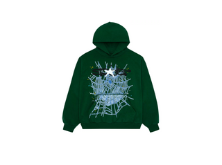 Sp5der | Web Hoodie 'Hunter Green'