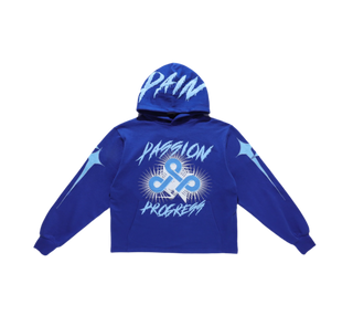 Live Mechanics | Passion Pain Progress Hoodie-Blue