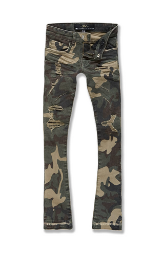 Jordan Craig | Kids Stacked Tribeca Twill Pants (Woodland)
