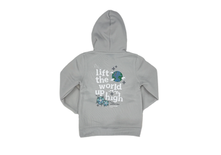 Undrtd | Puff Print "H2O" Kids Hoodie (Grey)