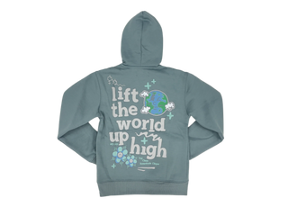 Undrtd | Puff Print "H2O" Kids Hoodie (Green)