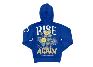 Undrtd | Puff Print "Rise Again" Kids Hoodie (Blue)