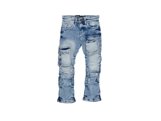 Focus | Kids Stacked Jeans (Blue)