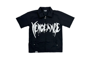 Vengeance | Zip Up Shirt Jacket (Black)