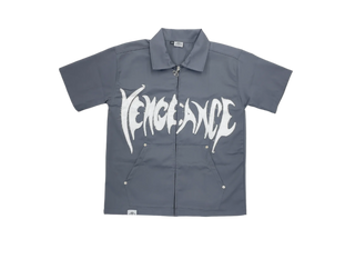 Vengeance | Zip Up Shirt Jacket (Grey)