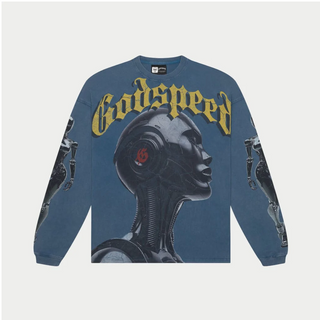 Godspeed | Alexa Long Sleeve Shirt (True Blue wash)