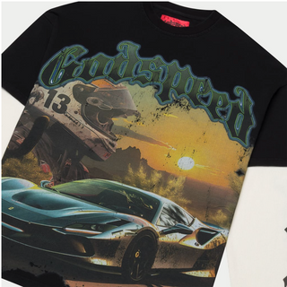 Godspeed | Sunset Drift Long Sleeve Layered T-Shirt (Black)