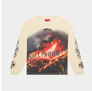 Godspeed | Hollywood Inferno LS T-shirt (Bone)