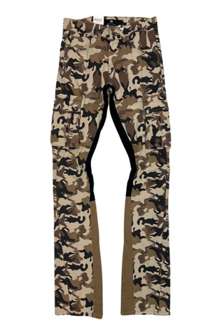 Focus | Khaki Camo Stacked Jeans (5257)