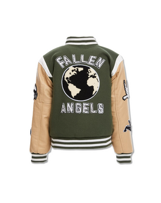 Jordan Craig | Kids Fallen Angels Varsity Jacket (Pine)