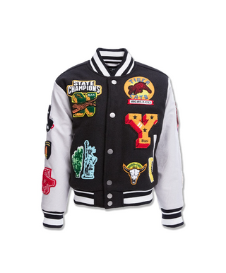 Jordan Craig | Kids Empire City Varsity Jacket | 91649B (Black)