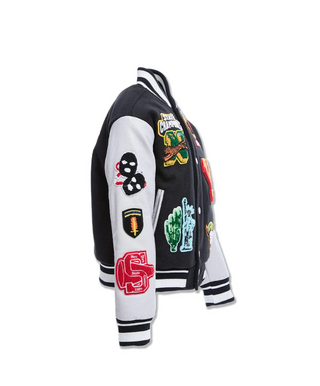 Jordan Craig | Kids Empire City Varsity Jacket | 91649B (Black)