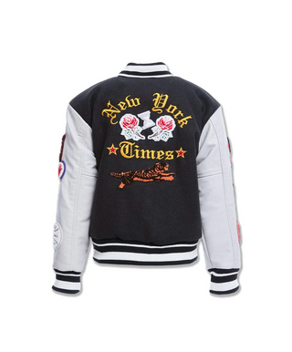 Jordan Craig | Kids Empire City Varsity Jacket | 91649B (Black)