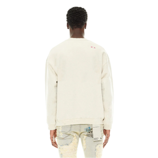 Cult Of Individuality  Crew Neck Fleece | "Respect All" in Winter White|