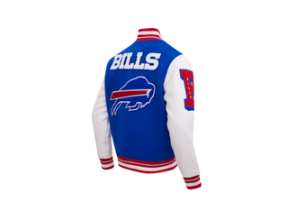 Pro Standard | NFL BUFFALO BILLS MASHUP MEN'S RIB WOOL VARSITY JACKET | FBB6410418