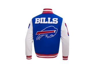 Pro Standard | NFL BUFFALO BILLS MASHUP MEN'S RIB WOOL VARSITY JACKET | FBB6410418