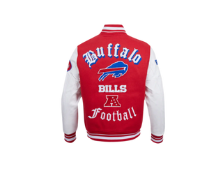 Pro Standard | NFL BUFFALO BILLS MASHUP MEN'S RIB WOOL VARSITY JACKET | FBB6410351