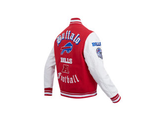 Pro Standard | NFL BUFFALO BILLS MASHUP MEN'S RIB WOOL VARSITY JACKET | FBB6410351