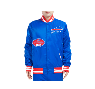 Pro Standard | NFL BUFFALO BILLS OLD ENGLISH MEN'S RIB SATIN JACKET | FBB6410350