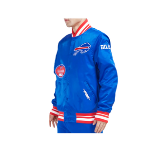 Pro Standard | NFL BUFFALO BILLS OLD ENGLISH MEN'S RIB SATIN JACKET | FBB6410350