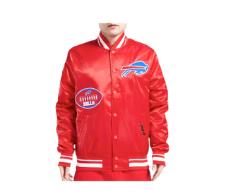 Pro Standard | NFL BUFFALO BILLS OLD ENGLISH MEN'S RIB SATIN JACKET | FBB6410350
