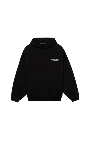 Essentials | Kids Black Fleece Hoodie