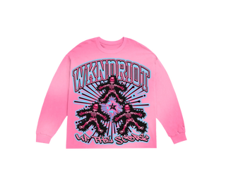 WKNDRIOT | Up The Score Graphic Long Sleeve (PINK)