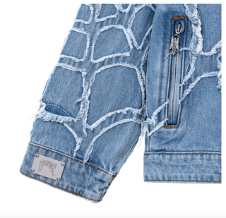 Revenge | SPIDER WEB DENIM JACKET INDIGO (Blue)