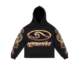 Mr.Wave | Golden Wave (Black) Hoodie