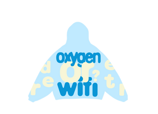 Red Letters | Oxygen or Wifi Scattered Hoodie (OXYG-HOOD-800)