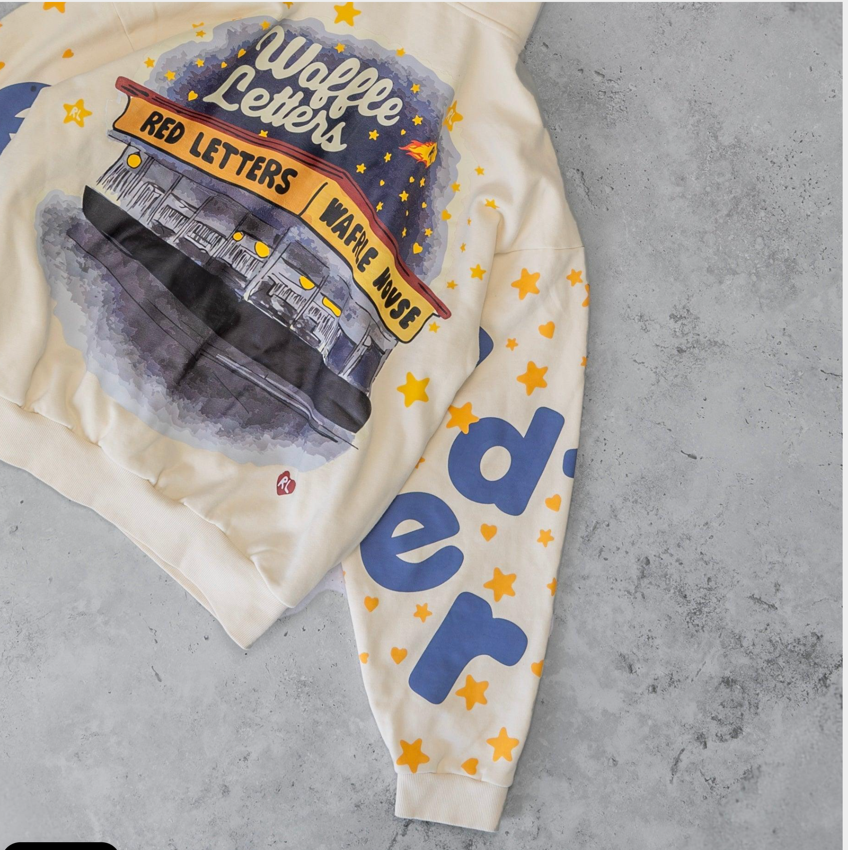Red Letters | WAFFLE STARS SCATTERED HOODIE – Top Notch
