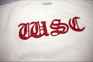 When Smoke Clears |WSC Rhinestone Sweatshirt | Cream