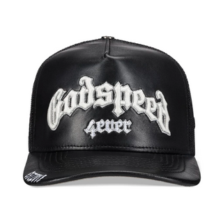 GODSPEED FOREVER PREMIUM LEATHER TRUCKER HAT