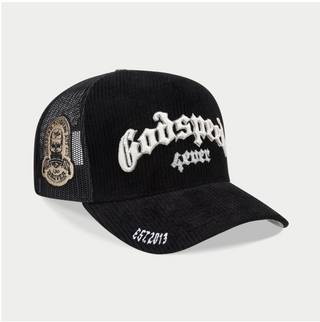 Godspeed | GS FOREVER TRUCKER HAT (Black Corduroy)