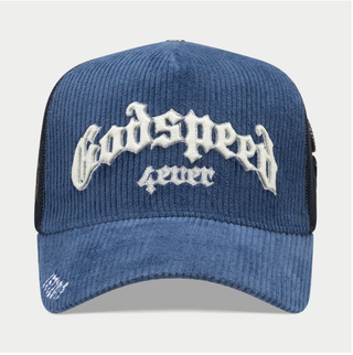 Godspeed | GS FOREVER TRUCKER HAT (Saphire Corduroy)