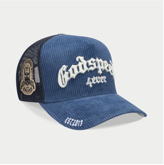 Godspeed | GS FOREVER TRUCKER HAT (Saphire Corduroy)